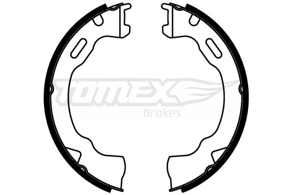 TOMEX BRAKES Bremžu loku komplekts TX 22-82